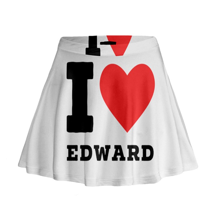 I love edward Mini Flare Skirt