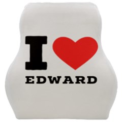 I Love Edward Car Seat Velour Cushion  by ilovewhateva