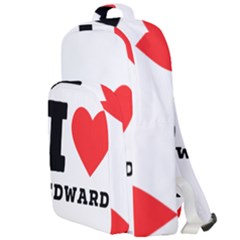 I Love Edward Double Compartment Backpack by ilovewhateva