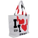 I love edward Zip Up Canvas Bag View2