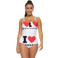 I Love Edward Retro Full Coverage Swimsuit by ilovewhateva