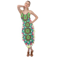 Mandala Flowers Abstract Butterflies Floral Pattern Summer Layered Bottom Dress by Semog4