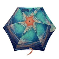 Artistic Wave Sea Mini Folding Umbrellas by Semog4