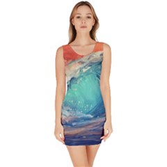 Artistic Wave Sea Bodycon Dress by Semog4