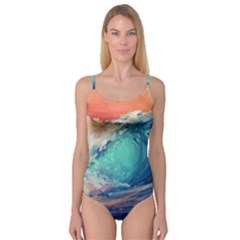 Artistic Wave Sea Camisole Leotard  by Semog4