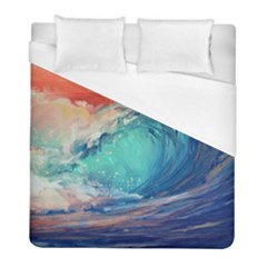 Artistic Wave Sea Duvet Cover (full/ Double Size) by Semog4