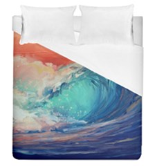 Artistic Wave Sea Duvet Cover (queen Size) by Semog4