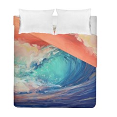 Artistic Wave Sea Duvet Cover Double Side (full/ Double Size) by Semog4