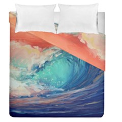 Artistic Wave Sea Duvet Cover Double Side (queen Size) by Semog4