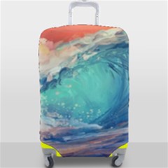 Artistic Wave Sea Luggage Cover (large) by Semog4