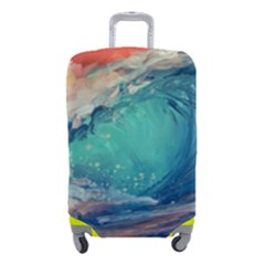 Artistic Wave Sea Luggage Cover (small) by Semog4