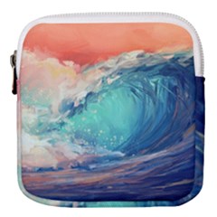 Artistic Wave Sea Mini Square Pouch by Semog4