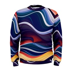 Wave Of Abstract Colors Men s Sweatshirt by Semog4