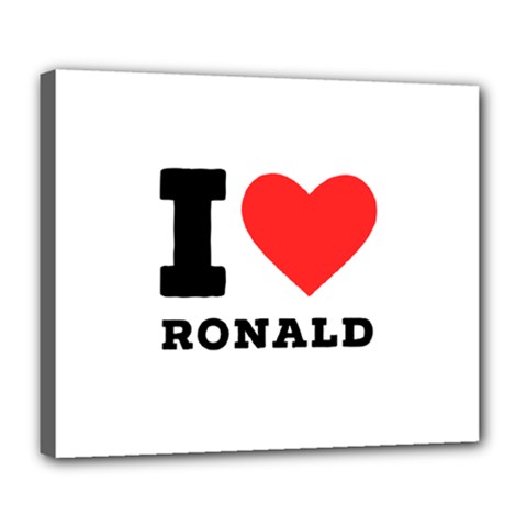 I Love Ronald Deluxe Canvas 24  X 20  (stretched) by ilovewhateva