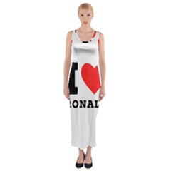 I Love Ronald Fitted Maxi Dress by ilovewhateva