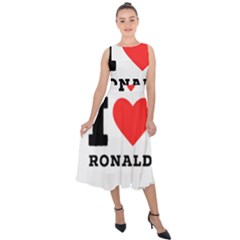 I Love Ronald Midi Tie-back Chiffon Dress by ilovewhateva