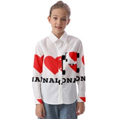 I Love Ronald Kids  Long Sleeve Shirt by ilovewhateva