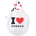 I love ronald Giant Round Zipper Tote View2