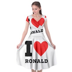 I Love Ronald Cap Sleeve Wrap Front Dress by ilovewhateva