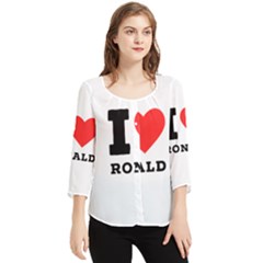 I Love Ronald Chiffon Quarter Sleeve Blouse by ilovewhateva