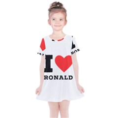 I Love Ronald Kids  Simple Cotton Dress by ilovewhateva