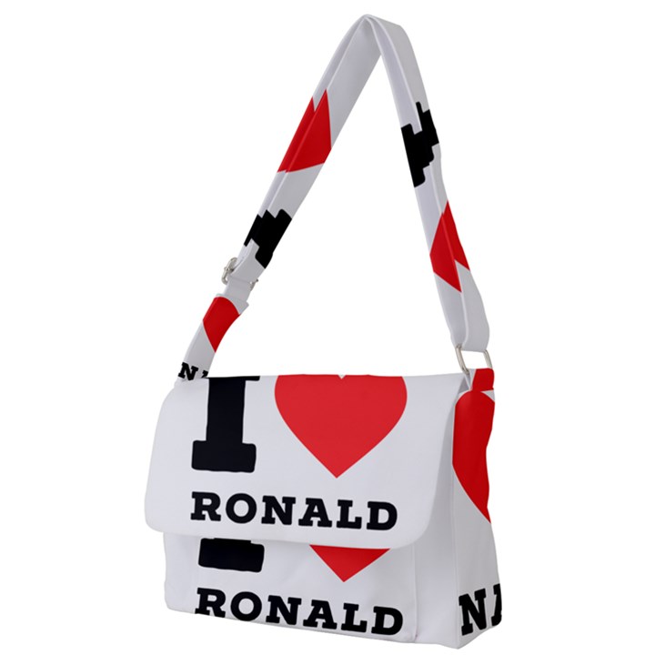 I love ronald Full Print Messenger Bag (S)