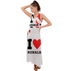 I Love Ronald V-neck Chiffon Maxi Dress by ilovewhateva