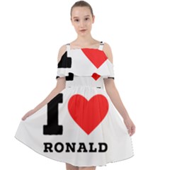 I Love Ronald Cut Out Shoulders Chiffon Dress by ilovewhateva