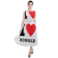 I Love Ronald Round Neck Boho Dress by ilovewhateva