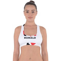 I Love Ronald Cross Back Hipster Bikini Top  by ilovewhateva