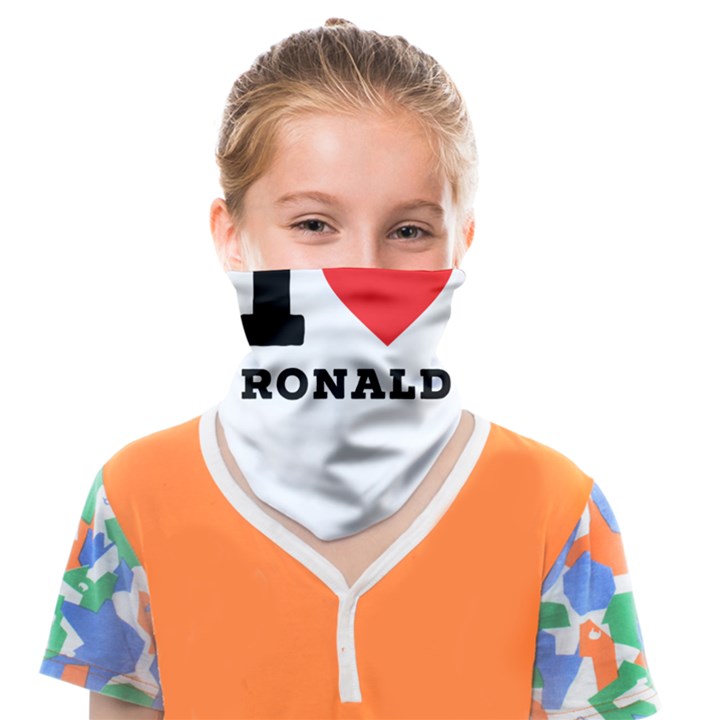 I love ronald Face Covering Bandana (Kids)