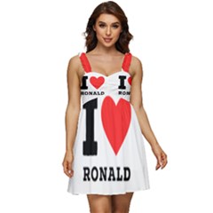 I Love Ronald Ruffle Strap Babydoll Chiffon Dress by ilovewhateva