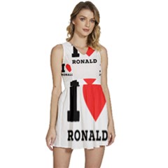 I Love Ronald Sleeveless High Waist Mini Dress by ilovewhateva