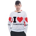 I love timothy Men s Long Sleeve Raglan Tee View1