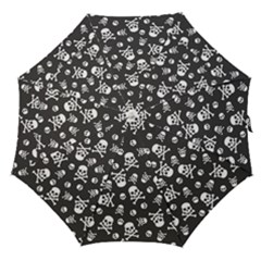 Skull-crossbones-seamless-pattern-holiday-halloween-wallpaper-wrapping-packing-backdrop Straight Umbrellas by Ravend