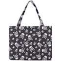 Skull-crossbones-seamless-pattern-holiday-halloween-wallpaper-wrapping-packing-backdrop Mini Tote Bag View1