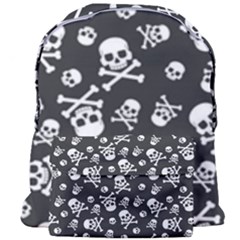 Skull-crossbones-seamless-pattern-holiday-halloween-wallpaper-wrapping-packing-backdrop Giant Full Print Backpack by Ravend