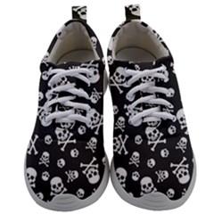 Skull Crossbones Seamless Pattern Holiday-halloween-wallpaper Wrapping Packing Backdrop Mens Athletic Shoes by Ravend