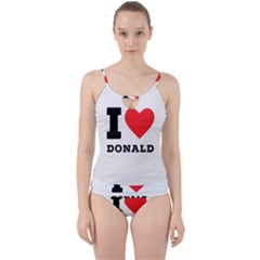 I Love Donald Cut Out Top Tankini Set by ilovewhateva