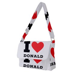 I Love Donald Full Print Messenger Bag (m) by ilovewhateva