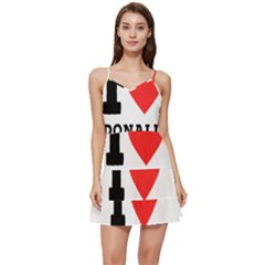 I Love Donald Short Frill Dress by ilovewhateva