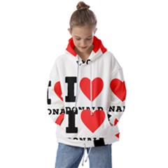 I Love Donald Kids  Oversized Hoodie by ilovewhateva