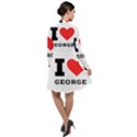 I love george Long Sleeve Chiffon Shirt Dress View2