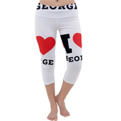 I Love George Capri Yoga Leggings by ilovewhateva