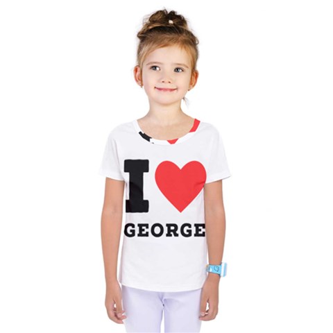 I Love George Kids  One Piece Tee by ilovewhateva