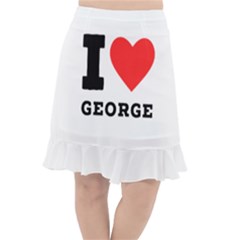 I Love George Fishtail Chiffon Skirt by ilovewhateva