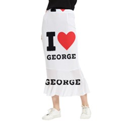 I Love George Maxi Fishtail Chiffon Skirt by ilovewhateva