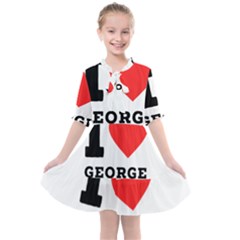 I Love George Kids  All Frills Chiffon Dress by ilovewhateva