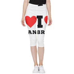 I Love Brian Inside Out Lightweight Velour Capri Leggings  by ilovewhateva