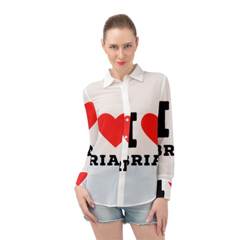 I Love Brian Long Sleeve Chiffon Shirt by ilovewhateva